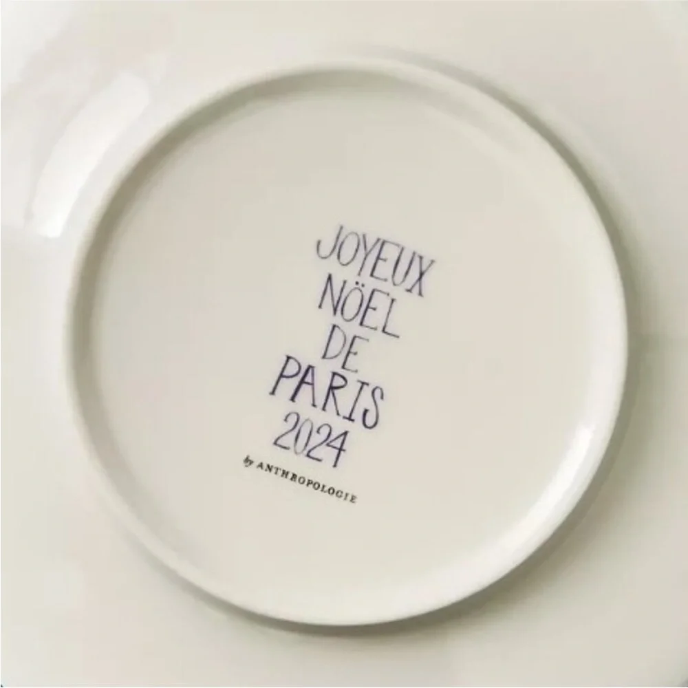 Anthropologie PARIS Holiday in the City Plate 2024